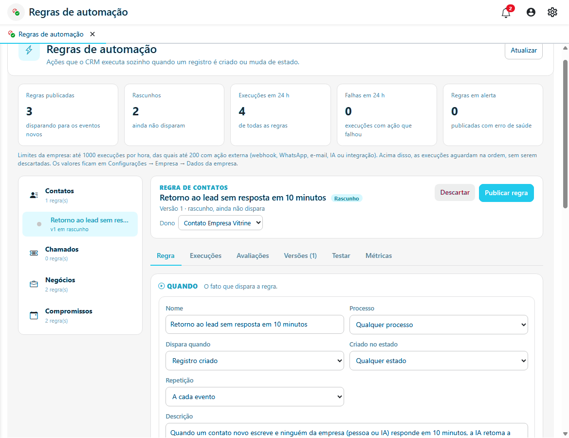 Construtor de regras